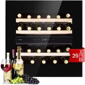 Klarstein Rhône 25 Duo wijnkoelkast compressiekoeling 2 zones 75 liter 25 flessen