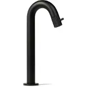 BLUE LABEL Viby Facet Fonteinkraan Verhoogd - Mat Zwart - Messing - Kranen, Fonteinkranen, Opbouw Fonteinkranen - 8711802005149
