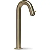 BLUE LABEL Viby Fonteinkraan Verhoogd - Geborsteld Goud PVD - Messing - Kranen, Fonteinkranen, Opbouw Fonteinkranen - 8711802004944