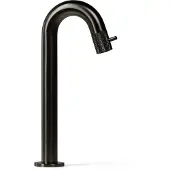 BLUE LABEL Viby Facet Fonteinkraan Verhoogd - Geborsteld Gunmetal PVD - Messing - Kranen, Fonteinkranen, Opbouw Fonteinkranen - 8711802005170
