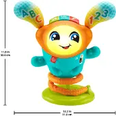 Fisher Price DJ Bouncin Beats Leerrobot - Peuter speelgoed - Meertalig