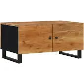 vidaXL Salontafel 80x50x40 cm massief acaciahout en bewerkt hout