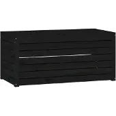 vidaXL Tuinbox 101x50,5x46,5 cm massief grenenhout zwart