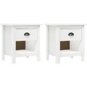 vidaXL Nachtkastjes 2 st Hill Range 46x35x49,5 cm massief grenenhout