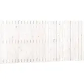 vidaXL Wandhoofdbord 185x3x90 cm massief grenenhout wit