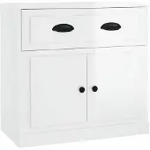vidaXL Dressoir 70x35x67,5 cm bewerkt hout hoogglans wit
