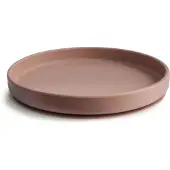 Mushie Silicone Bord Rond Met Zuignap | Cloudy Mauve