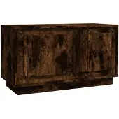 vidaXL Tv-meubel 80x35x45 cm bewerkt hout gerookt eikenkleurig