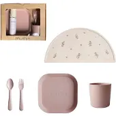 Mushie - Geschenkverpakking Kinderserviesset - Blush