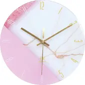 LW Collection Keukenklok Andrea | LW Collection kunststof roze 30x30 cm wandklokken | NADUVI