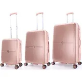 Elle Harde Kofferset 3-Delig / Reiskofferset / Trolleyset - Chic - Roze - Roze / Set