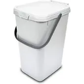 Addis Afvalemmer 'Clicked' - 18 liter - BPA Vrij - Wit