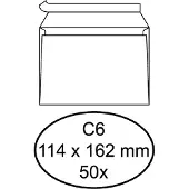 Quantore Bankenvelop C6 Zelfklevend Wit 58124