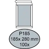 Quantore Envelop Quantore bordrug P185 185x280mm zelfkl. wit 100stuks