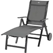 Hartman Ligbed Alice Comfort Lounger High Xerix Frame Anthracite Textylene