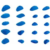 Blue pill - Small Mix - Klimgrepen S/M, blauw/wit