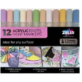 Zieler Paint Markers Pastel Medium Marker Pen Veelkleurig Kinderen
