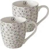 Boltze Mok Blomara bloem beige set van 2