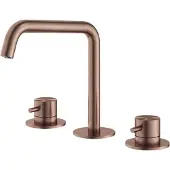 Hotbath Archie AR033 Wastafelkraan RVS 316 - Geborsteld Koper PVD - Zonder Waste - RVS 316 - Kranen, Wastafelkranen, Opbouw Wastafelkranen