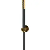 Hotbath Handdouche archie met wandsteun en doucheslang voor opbouwkraan geborsteld messing pvd