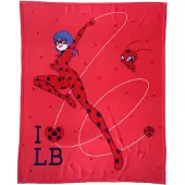 Miraculous Fleece deken Premium, Jump - 125 x 150 cm - Polyester