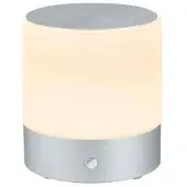 BANKAMP LED-tafellamp Button, dimbaar, alu / grijs / zink, Woon-/ Eetkamer, metaal, Modern, LED tafellamp