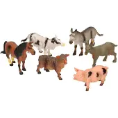 Johntoy Plastic boerderijd ieren speelgoedset - Speelfigurenset
