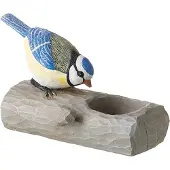 Benza Theelichthouder Vogel - Pimpelmees - 14 x 7 x 10 cm