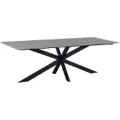 Dimehouse Eettafel Edin 230x100 cm marmerlook grijs