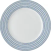 Laura Ashley Ontbijtbord Candy Stripe Blauw D 20 H 1,9 Cm