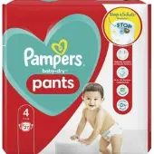 Pampers Baby Dry Luierbroekjes Maat 4 (9-15 Kg) 27 Stuks