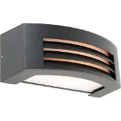 QAZQA Moderne wandlamp antraciet IP44 - Hurricane 1