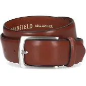 Manfield Bruine leren riem | Maat adult