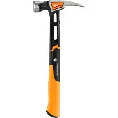 Fiskars IsoCore - Timmermanshamer - L - Schokabsorberend - Magnetische Nagelhouder