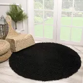 Muratap Loca shaggy rond vloerkleed hoogpolig- 240 cm rond