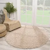 Muratap Loca shaggy rond vloerkleed hoogpolig- 200 cm rond