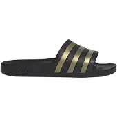 Adidas Muiltjes 'Adilette Aqua' limoen / zwart