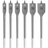 ABC-led Speedboren set - 6 delig - Houtbewerking