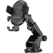Borofone Phone Holder Car Zuignap - Phone Holder Car Dashboard - Suction Cup Auto BH39 AMAZING BAY MET ZUIGNAP ZWART
