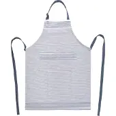 Tiseco - Keukenschort XL-LINES - Katoen - Extra lang - 70x90 cm, blauw