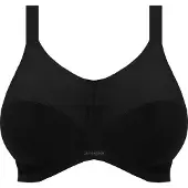 Elomi Energise Grote maten Sport bh – Zwart - 75K