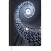 MuchoWow Notitieboek - Schrijfboek - Architectuur - Trap - Spiraal - Notitieboekje klein - A5 formaat - Schrijfblok