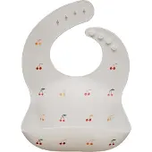 Mushie Bibs Siliconen Slab - Cherries