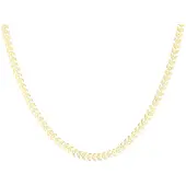 Oozoo Jewellery - goudkleurige ketting met V-schakel - SN-2007