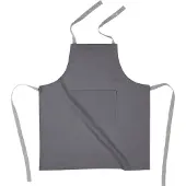 Tiseco | Schort Solid katoen grijs 74x85 cm schorten | NADUVI