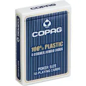 Copag poker speelkaarten blauw 2 index