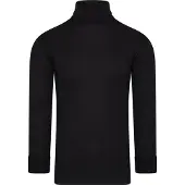 Beeren Thermo Unisex Colshirt lange mouw Zwart - maat S