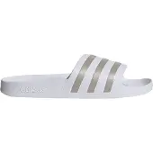 Adidas Muiltjes 'Adilette Aqua' zilver / wit