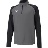 Puma Sportief sweatshirt 'Liga' grijs / zwart / wit