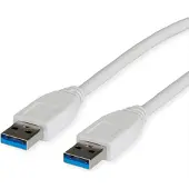 Value USB naar USB kabel - USB3.0 - tot 0,9A / wit - 1,8 meter
